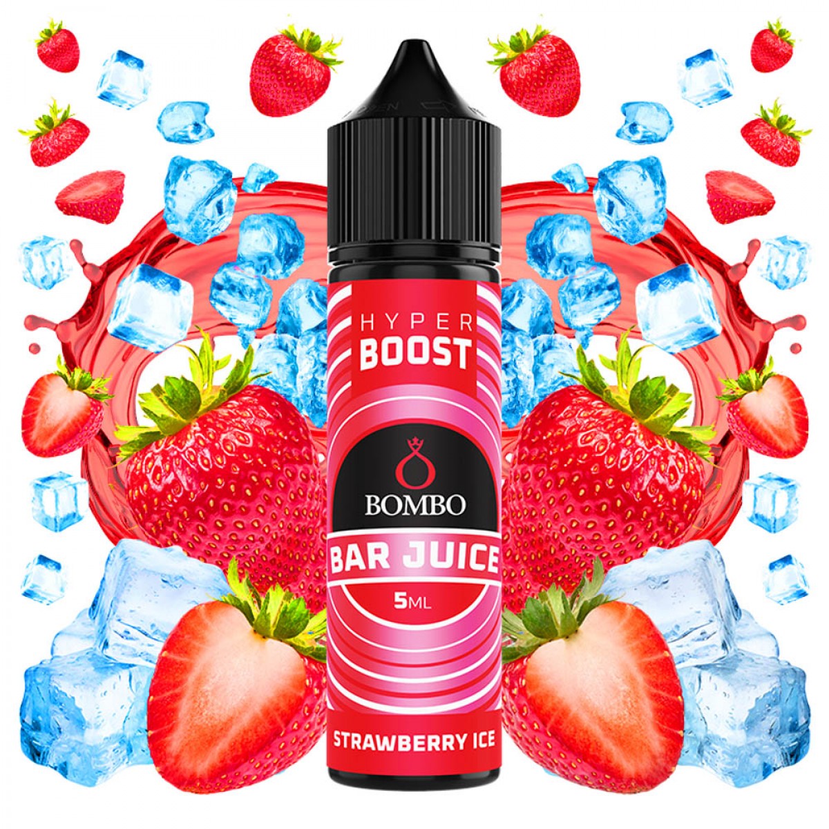 Bombo Bar Juice Hyper Boost Strawberry Ice 5ml/60ml FS